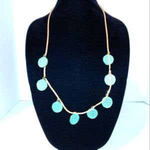Turquoise Coin Necklace